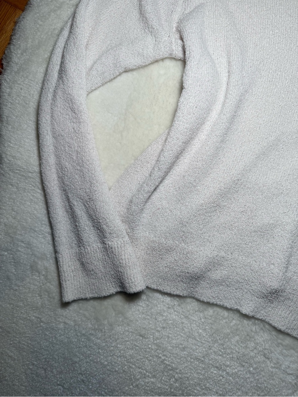 Calvin Klein Jeans Cream Textured Knit Polo Sweater | SIZE US XL - Picture 6 of 8